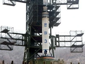 Tên lửa Unha-3 của Cộng hòa Dân chủ Nhân dân Triều Tiên. (Nguồn: Internet)
