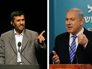 Tổng thống Iran Mahmoud Ahmadinejad và Thủ tướng Israel Benjamin Netanyahu. (Ảnh: Reuters)