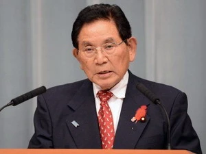 Bộ trưởng Tư pháp Nhật Bản Keishu Tanaka. (Nguồn: AFP)