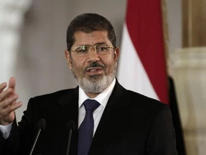 Tổng thống Ai Cập Mohamed Morsi. (Nguồn: AP)