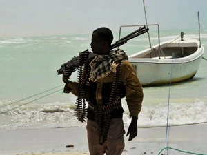 Hải tặc Somalia. (Nguồn: AFP)