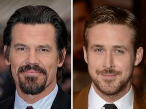 Ryan Gosling (phải) và Josh Brolin.