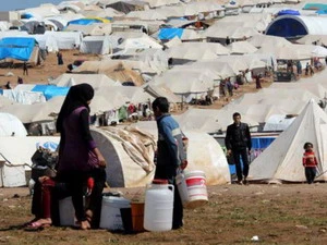 Các trại tị nạn của người dân Syria. (Nguồn: AP)