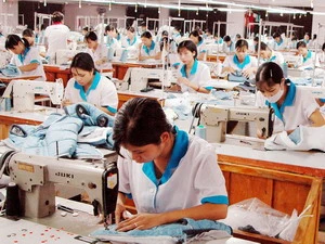 Nhiều doanh nghiệp dệt may lớn của Việt Nam đã tìm được một số hợp đồng sản xuất. (Ảnh: Trần Việt/TTXVN)