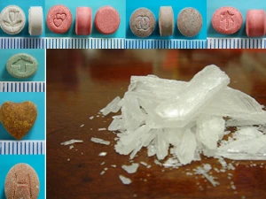 Ma túy tổng hợp với rất nhiều loại mẫu mã khác nhau. (Nguồn: Cục Cảnh sát điều tra tội phạm về ma túy)