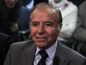 Cựu Tổng thống Argentina Carlos Menem. (Nguồn: EPA)