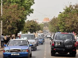 Quang cảnh một đại lộ ở thủ đô Bissau ngày 19/3. (Nguồn: AFP/TTXVN)