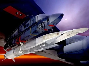 Máy bay siêu thanh không người lái X-51A Waverider. (Nguồn: Reuters)