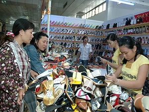 Giày dép là mặt hàng xuất khẩu chủ lực của Việt Nam sang Brazil. (Ảnh minh họa: Kim Phương/TTXVN)