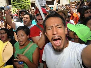 Một cuộc biểu tình của người nhập cư Mỹ năm 2010. (Nguồn: AFP/TTXVN)