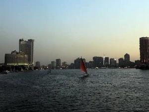 Cảnh sông Nile ở trung tâm thủ đô Cairo (Ai Cập) lúc hoàng hôn. (nguồn: AFP/TTXVN)