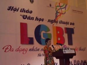 Bà Nguyễn Vân Anh, Giám đốc CSAGA đang phát biểu tại hội thảo. (Ảnh: Trung Hiếu/Vietnam+)