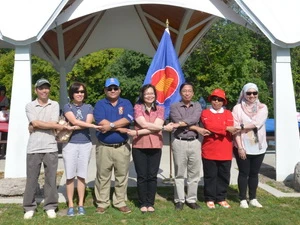 Đại diện các nước ASEAN tại Canada tại ngày hội ASEAN. (Ảnh: Thanh Hải/Vietnam+)