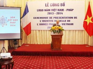 Lễ công bố logo năm Việt-Pháp 2013-2014. (Ảnh: Lâm Khánh/TTXVN)