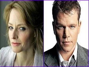 Cặp đôi diễn viên chính Jodie Foster và Matt Damon của bộ phim "Elysium". (Nguồn: Internet)