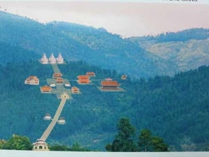 Mô hình phối cảnh Trúc Lâm Thiền viện Phượng Hoàng. (Nguồn: tienphong.vn)