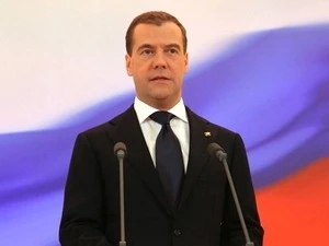 Thủ tướng LB Nga Medvedev. (Nguồn: Getty Images) 