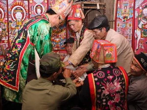 Lễ Cấp sắc của người Dao quần chẹt huyện Yên Lập, Phú Thọ. (Nguồn: TTXVN)