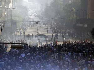 Biểu tình ủng hộ Tổng thống bị lật đổ Mohamed Morsi tại Cairo, Ai Cập. (Nguồn: AFP/TTXVN)