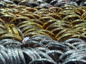 Đồ trang sức bằng vàng được bày bán ở Jakarta, Indonesia. Ảnh minh họa (Nguồn: AFP/TTXVN).