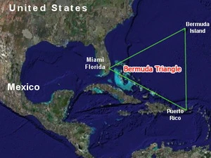 Vị trí của Tam giác quỷ Bermuda. (Nguồn: www.unmuseum.org). 