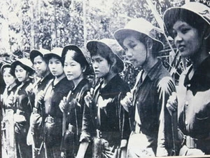 Tiểu đội nữ du kích sông Hương. Ảnh tư liệu. (Nguồn: thuathienhue.gov.vn)