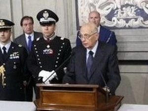 Tổng thống Italy Giorgio Napolitano. (Nguồn: AP)