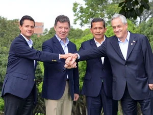 Tổng thống các nước thành viên chính thức AP tham dự hội nghị thượng đỉnh tại Colombia. (Nguồn: Phủ tổng thống Colombia)