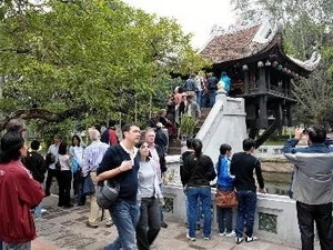 Chùa Một Cột - một điểm thu hút đông khách quốc tế khi đến Hà Nội. Ảnh minh họa. (Ảnh: Thanh Hà/TTXVN)