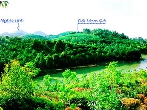Quang cảnh đồi Mom Gà - nơi sẽ xây dựng Tháp Hùng Vương. (Nguồn: DenHung.org.vn)