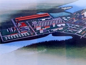 Mô hình Nhà máy Alumin Nhân Cơ, huyện ĐắkR’Lấp, tỉnh Đắk Nông. (Ảnh: Đức Tám/TTXVN)