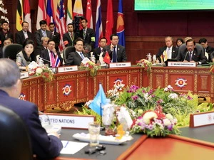 Thủ tướng Nguyễn Tấn Dũng dự Hội nghị Cấp cao ASEAN-Liên hiệp quốc lần thứ 5. (Ảnh: Đức Tám/TTXVN)