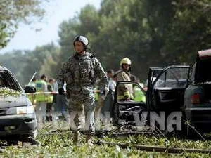 Binh sỹ Mỹ tại hiện trường một vụ đánh bom ở Afghanistan. Ảnh minh họa. (Nguồn: AFP/TTXVN)