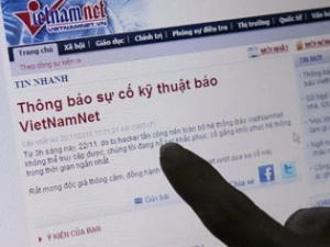 Trong năm 2011, hacker nhiều lấn khiến VietNamNet khốn đốn bằng phương thức tấn công từ chối dịch vụ. (Nguồn: Internet)