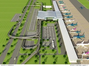 Phối cảnh dự án Nhà ga hành khách T2 tại sân bay Nội Bài. (Ảnh: internet)