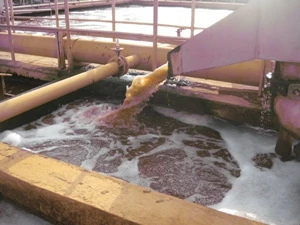 Xây dựng hệ thống xử lý nước thải tại lưu vực sông Nhuệ - sông Đáy. (Ảnh: Hùng Võ/Vietnam+)