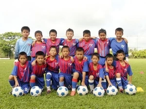 Đội bóng U11 PVF. (Ảnh: Hoàng Tuấn/TTXVN)