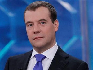 Thủ tướng Nga Dmitry Medvedev. (Nguồn: AFP)
