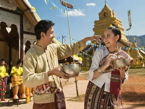 Lễ hội té nước vào dịp Tết Songkran. (Nguồn: Internet)