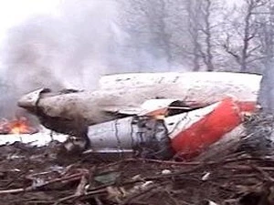 Hiện trường vụ tai nạn máy bay khiến Tổng thống Ba Lan thiệt mạng. (Nguồn: Reuters)