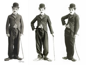 Charlie Chaplin cùng chiếc gậy của mình. (Nguồn: Internet)