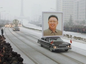 Lễ tang ông Kim Jong-Il một năm về trước (Nguồn: AFP)