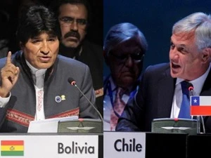 Tổng thống Morales và Tổng thống Pinera tại hội nghị thượng đỉnh CELAC (Nguồn: AFP)