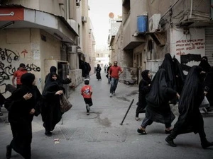 Những người biểu tình ở Manama. (Nguồn: AFP)
