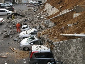 Hậu quả do trận động đất lớn ở Nhật Bản hồi tháng 3/2011 gây ra. Ảnh minh họa. (Nguồn: AFP)