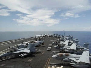 Tàu sây bay USS Nimitz. (Nguồn: Reuters)