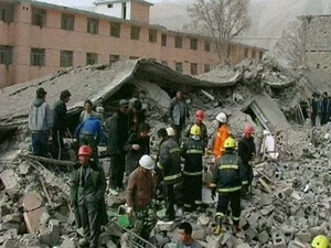 Thảm họa động đất ở tỉnh Thanh Hải hồi tháng 4/2010. (Nguồn: AFP/TTXVN)