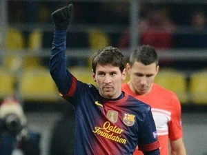 Messi chỉ còn kém huyền thoại Gerd Muller 5 bàn. (Nguồn: AFP/Getty Images)