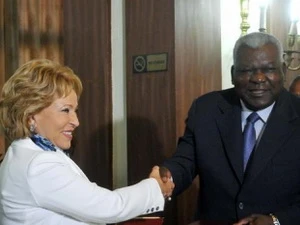 Chủ tịch Thượng viện Nga Matvienko và Chủ tịch Quốc hội Cuba Lazo. (Nguồn: cubasi.cu)