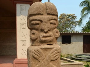 Phát hiện một bức tượng đá granite cổ tại Mexico